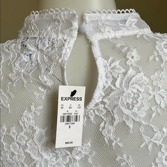 Express Ruffle Lace Top - Picture 6 of 8